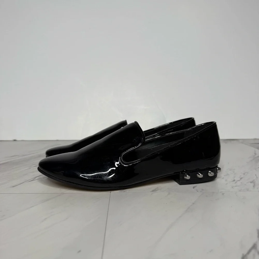 Marc Fisher Abree Black Patent Leather Loafer 6M